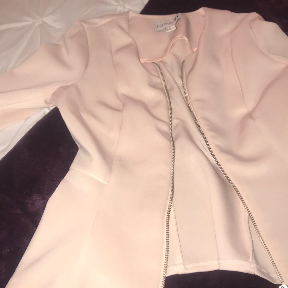 Blush blazer